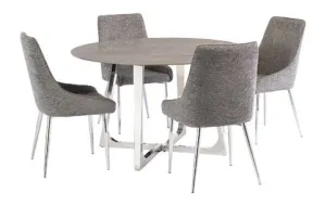 Jersey 1.35M Round Dining Table - Grey