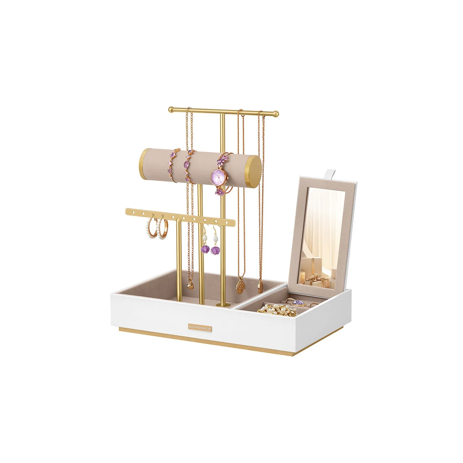 Jewelry Holder for Necklaces, Earrings and Bracelets