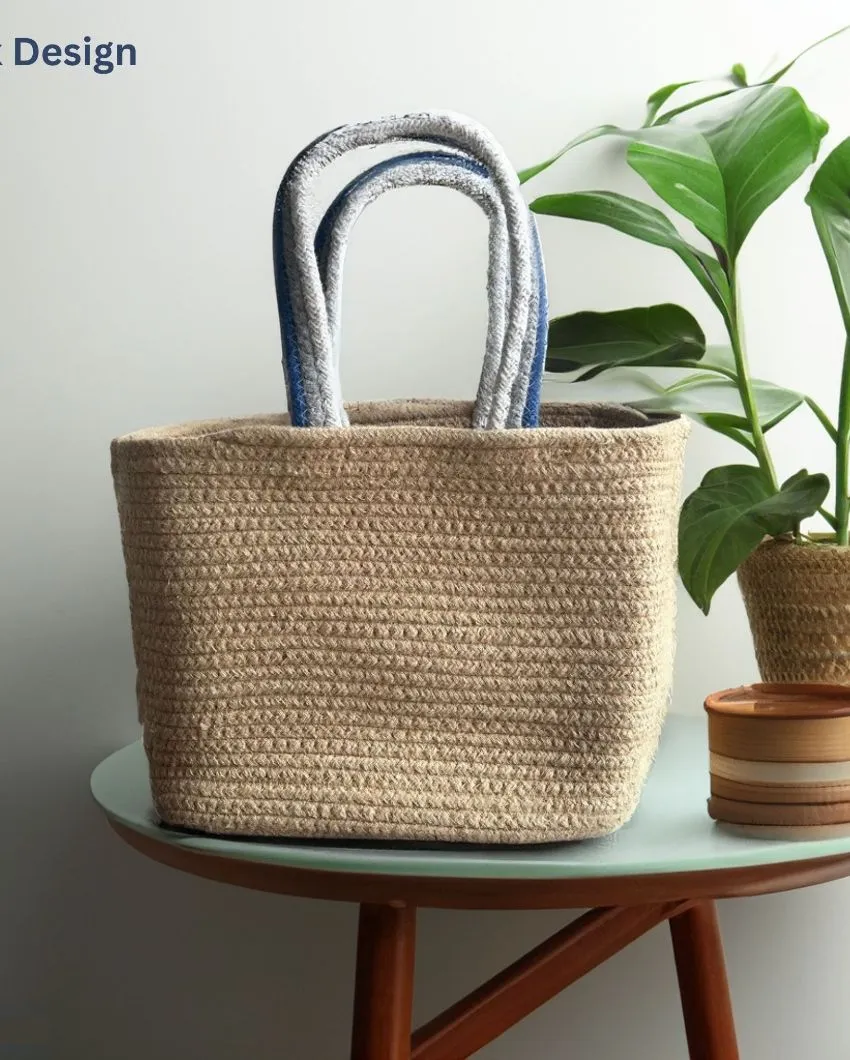 Jute Rainbow Handbag | 10 x 7 x 5 inches