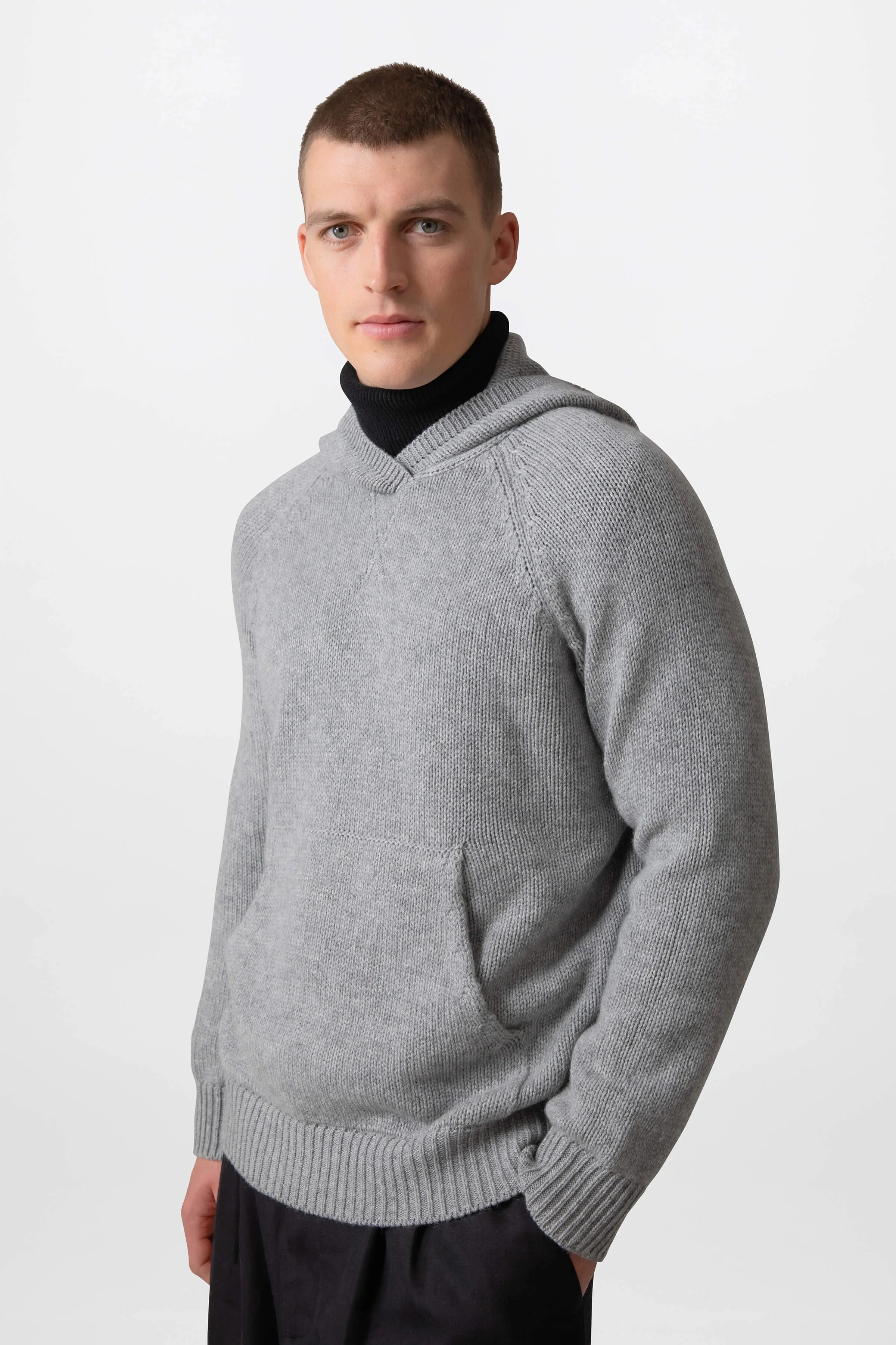 Kangaroo Pocket Cashmere Hoodie