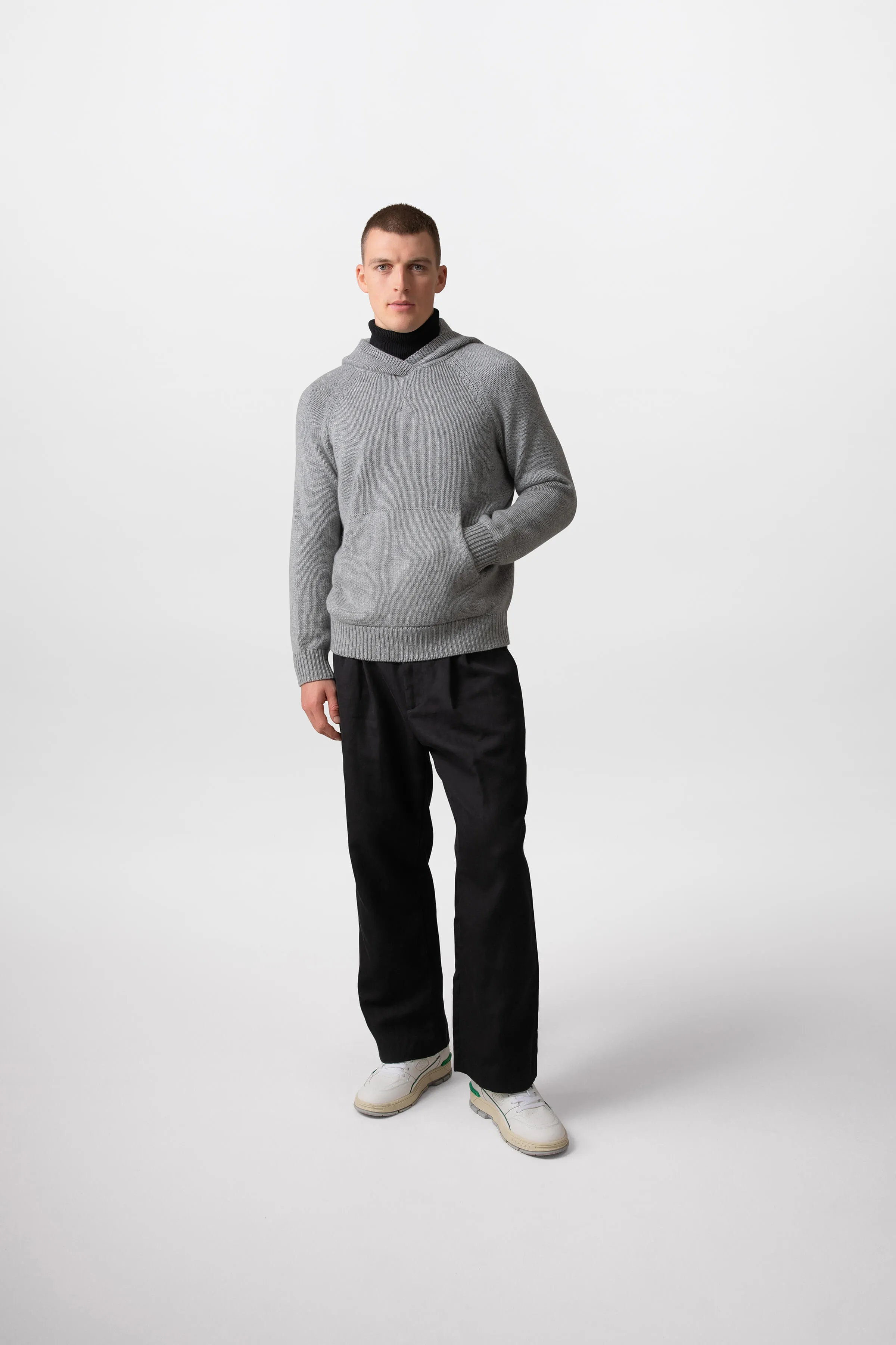 Kangaroo Pocket Cashmere Hoodie