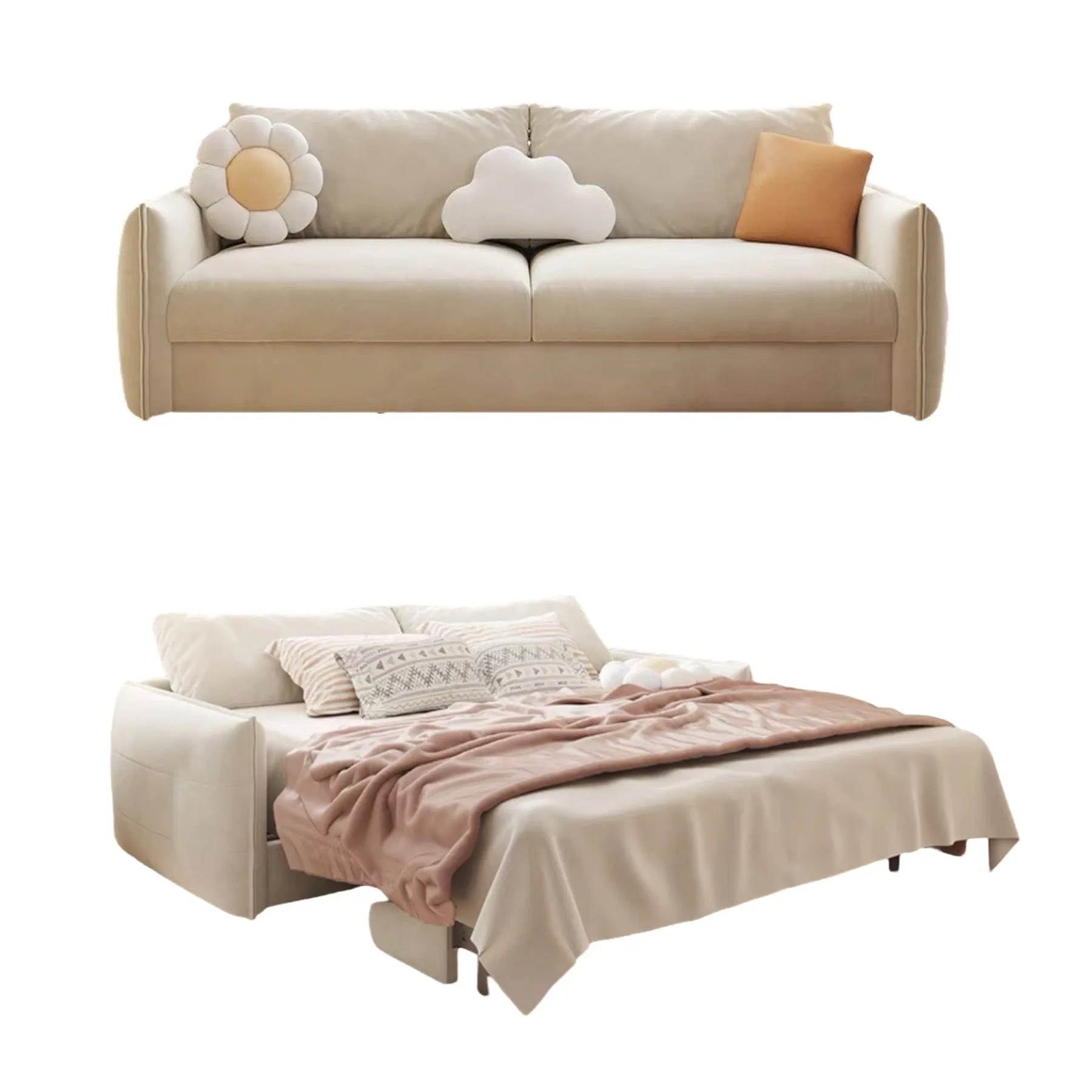 Karen Foldable Sofa Bed with Mattress