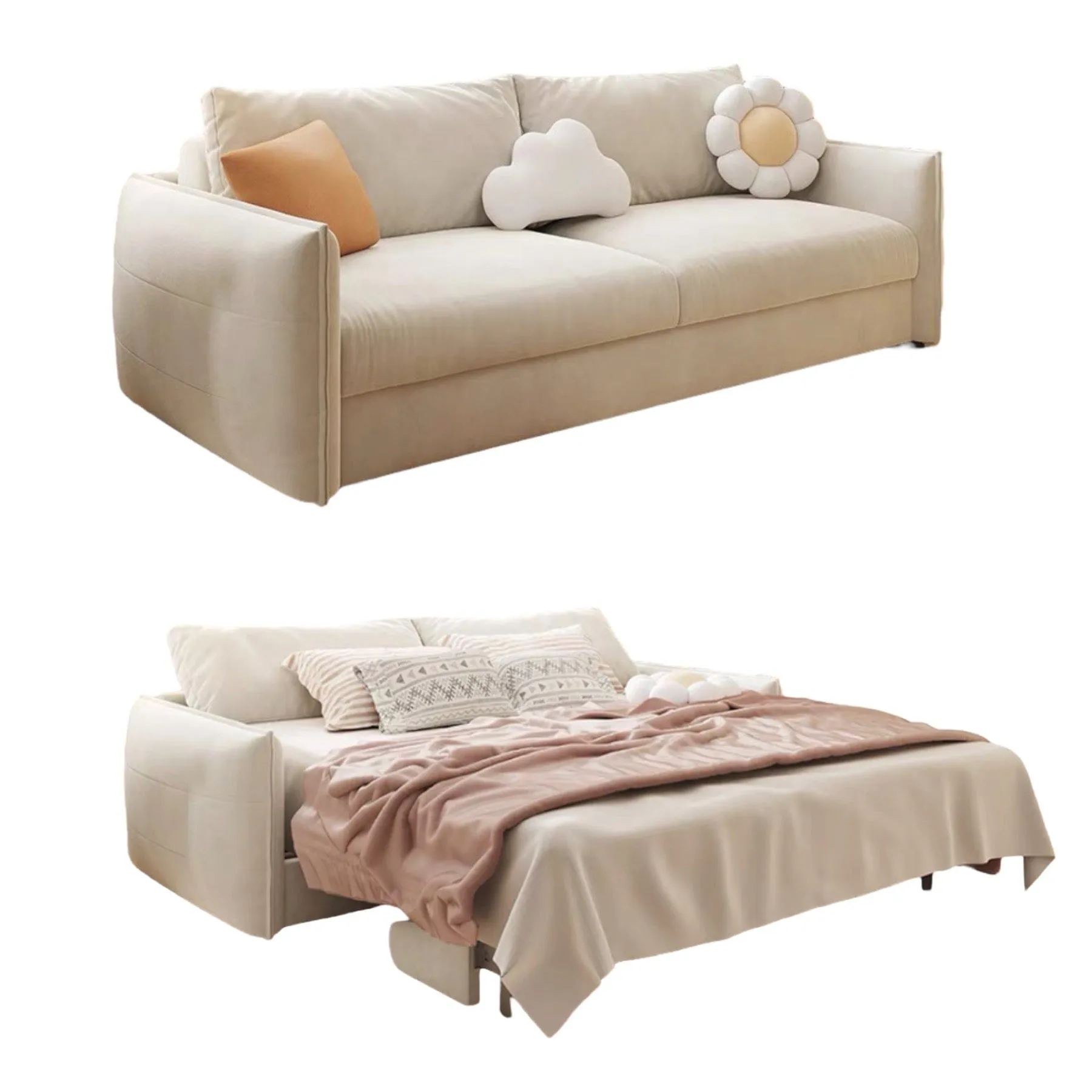 Karen Foldable Sofa Bed with Mattress