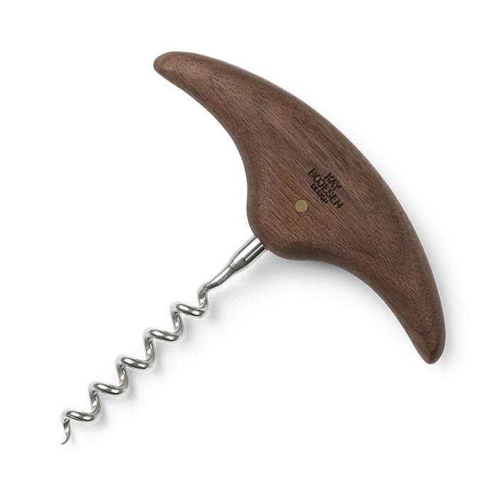 Kay Bojesen Menageri Corkscrew, H: 4.3", walnut