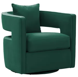 Kenneth Swivel Chair, Forest Green