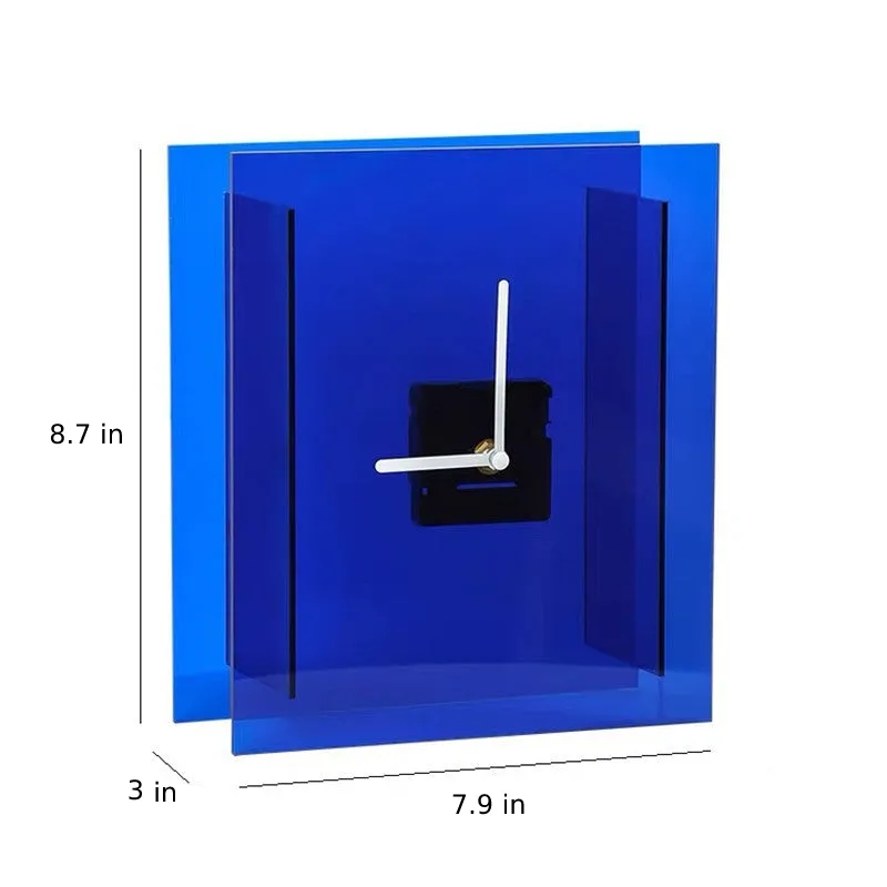 Klein Blue Acrylic Clock & Tabletop Accent