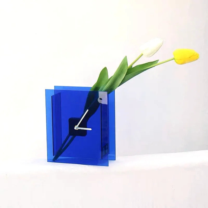 Klein Blue Acrylic Clock & Tabletop Accent