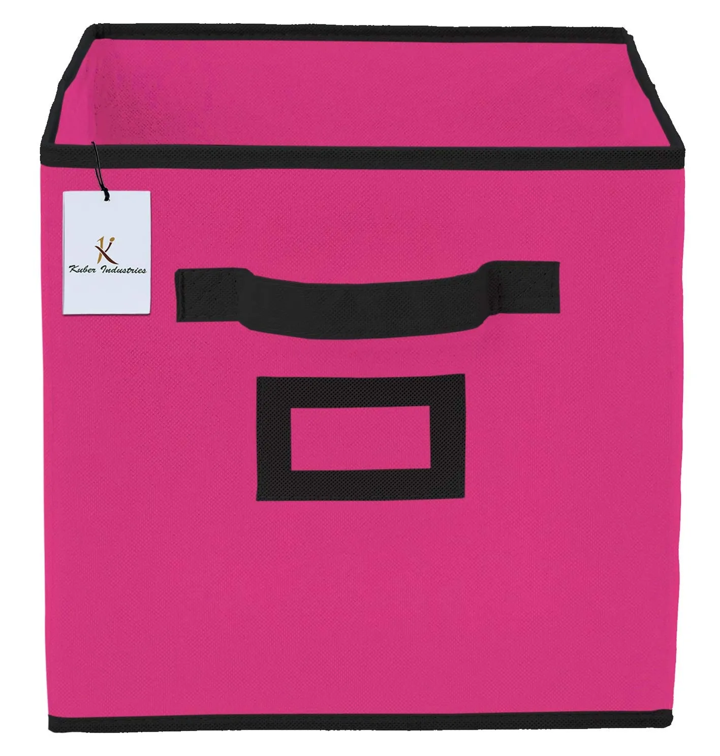 Kuber Industries CTKTC035327 Non Woven Foldable Storage Organiser Cubes/Boxes (Pink, Coffee, Small, Large) - 2 Pieces