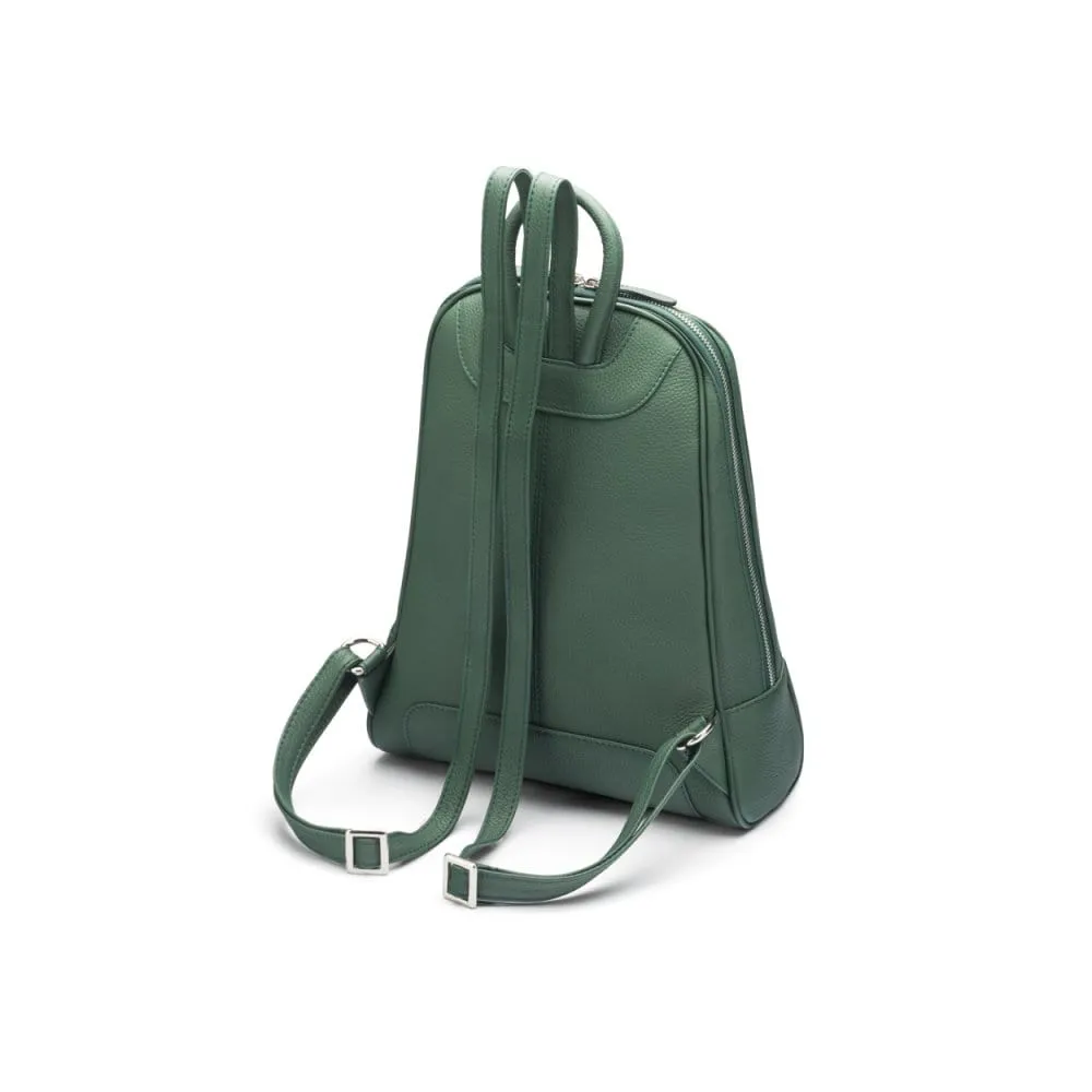 Ladies Leather Backpack - Green