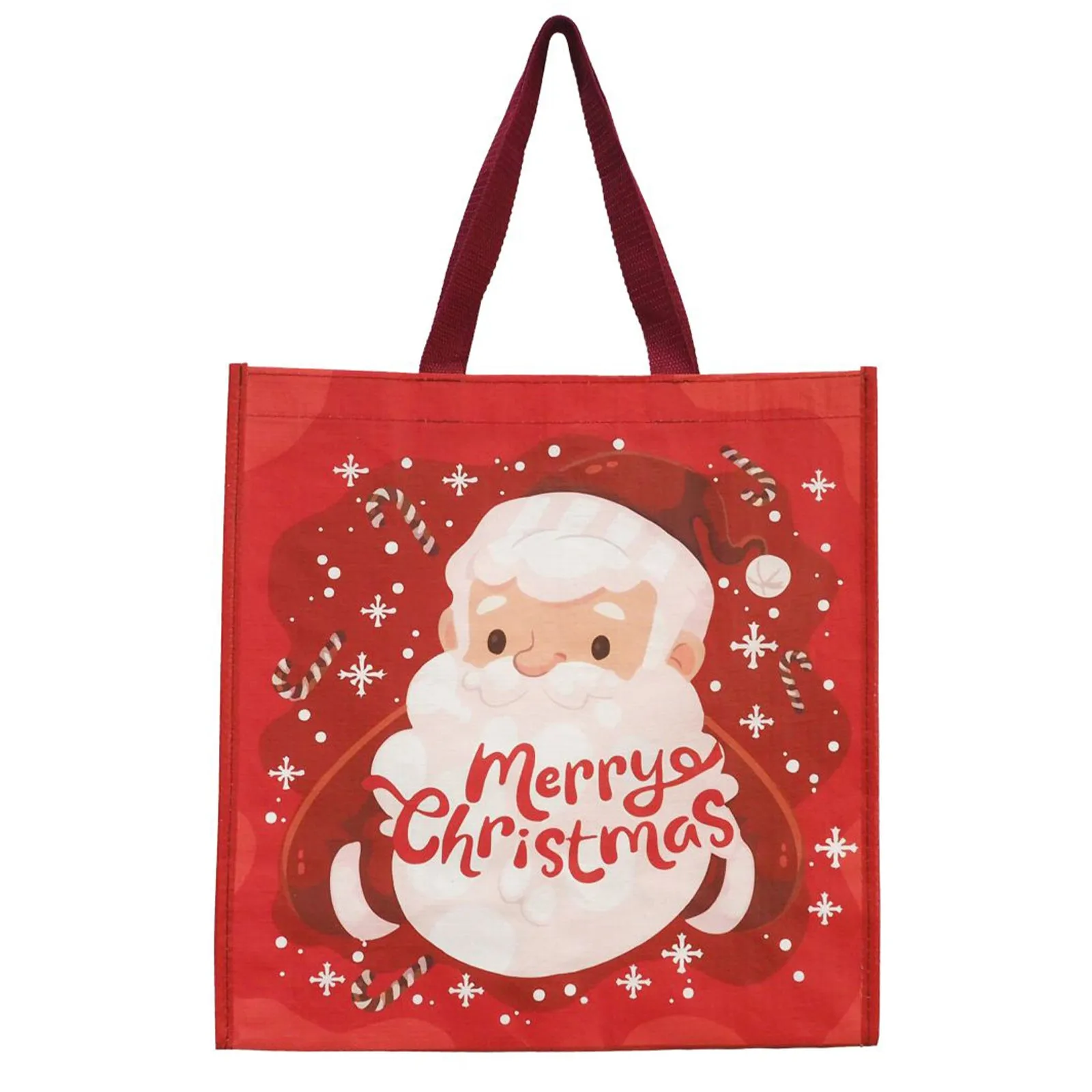 Large Red Merry Christmas Matte Shopper Bag