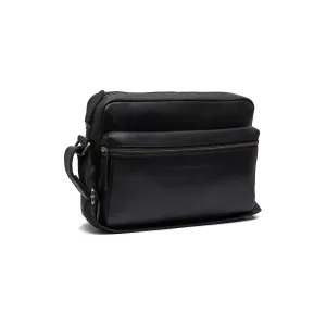 Leather Shoulder Bag Black Novara