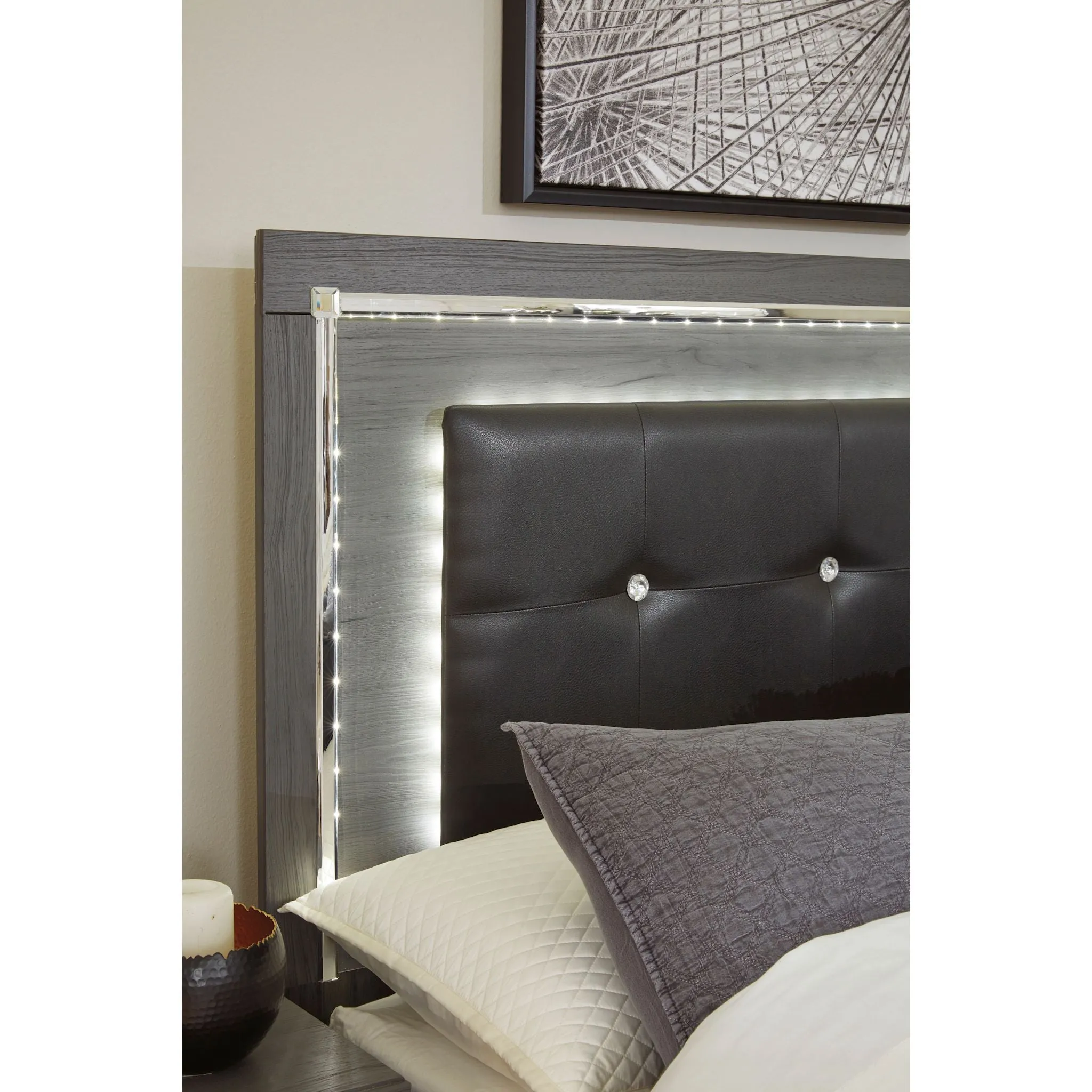 Lodanna Upholstered Headboard - Gray