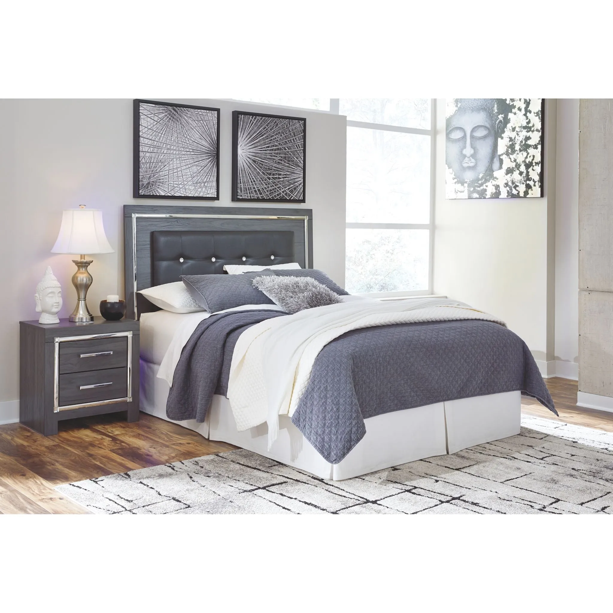 Lodanna Upholstered Headboard - Gray