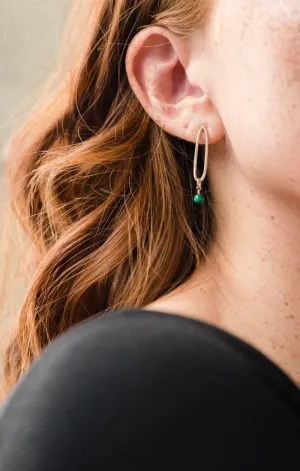 MALACHITE DROP EARRINGS By Able