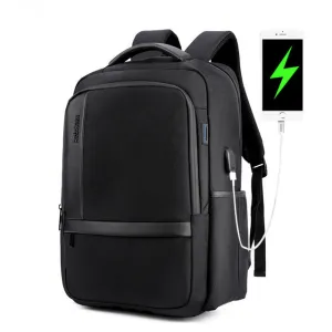 Men 's Waterproof  College/School Backpack -Black,Blue,Gray