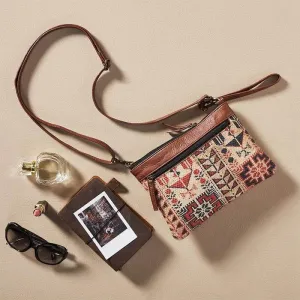 Mona B - Small Canvas Messenger Crossbody Bag | Wristlet Bag with Stylish Design for Women: Lola