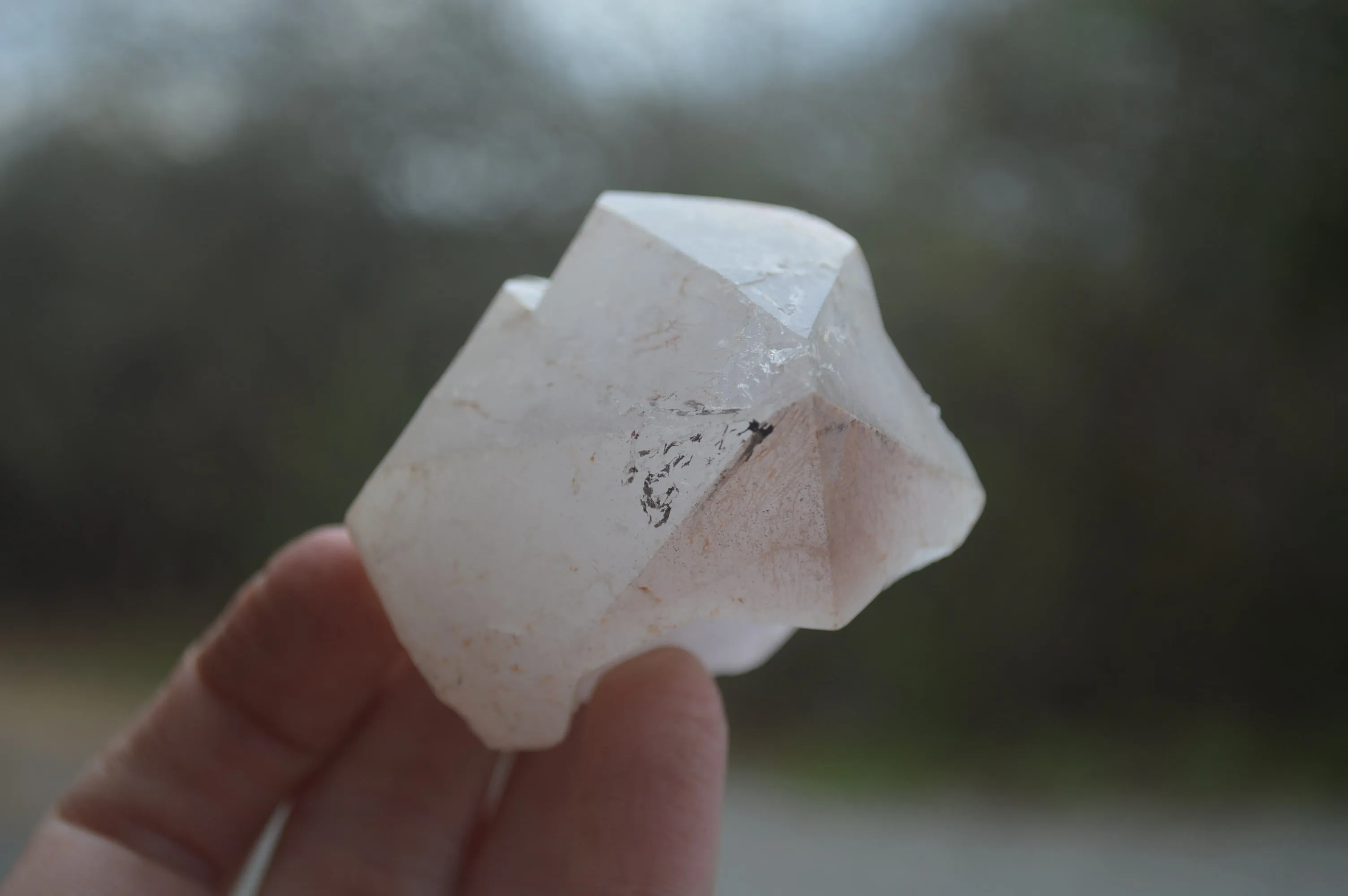 Natural Hematite Coated Quartz Crystals x 12 From Madagascar