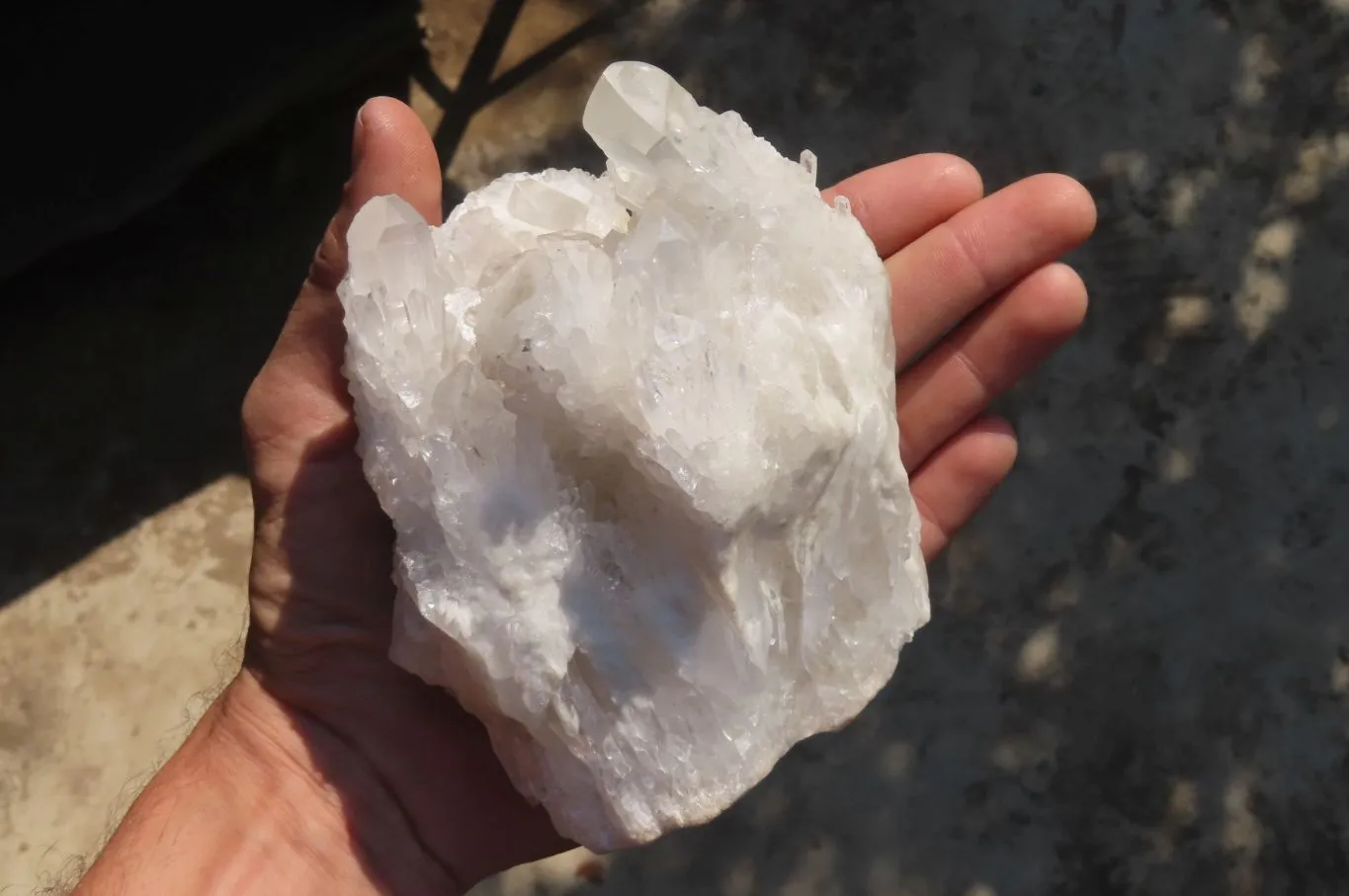 Natural Rare Sugar Quartz Clusters x 2 From Ambatfinhandrana, Madagascar