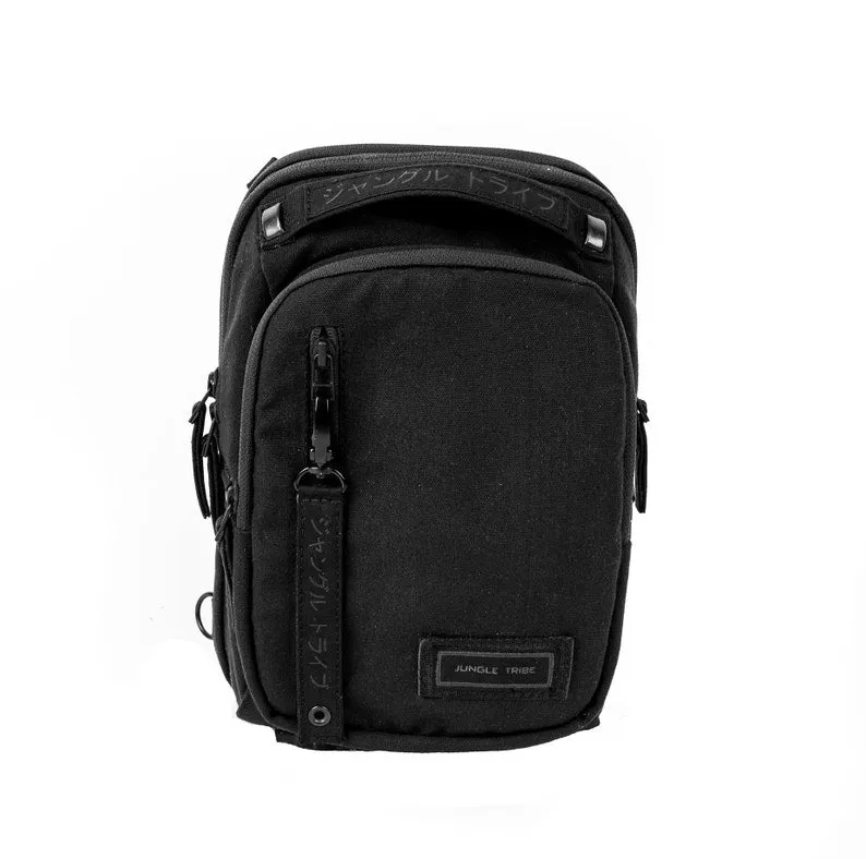 Neo Pack IPAD Black Multi Purpose Sling bag Leg Purse Techwear Cross Body Bag Backpack