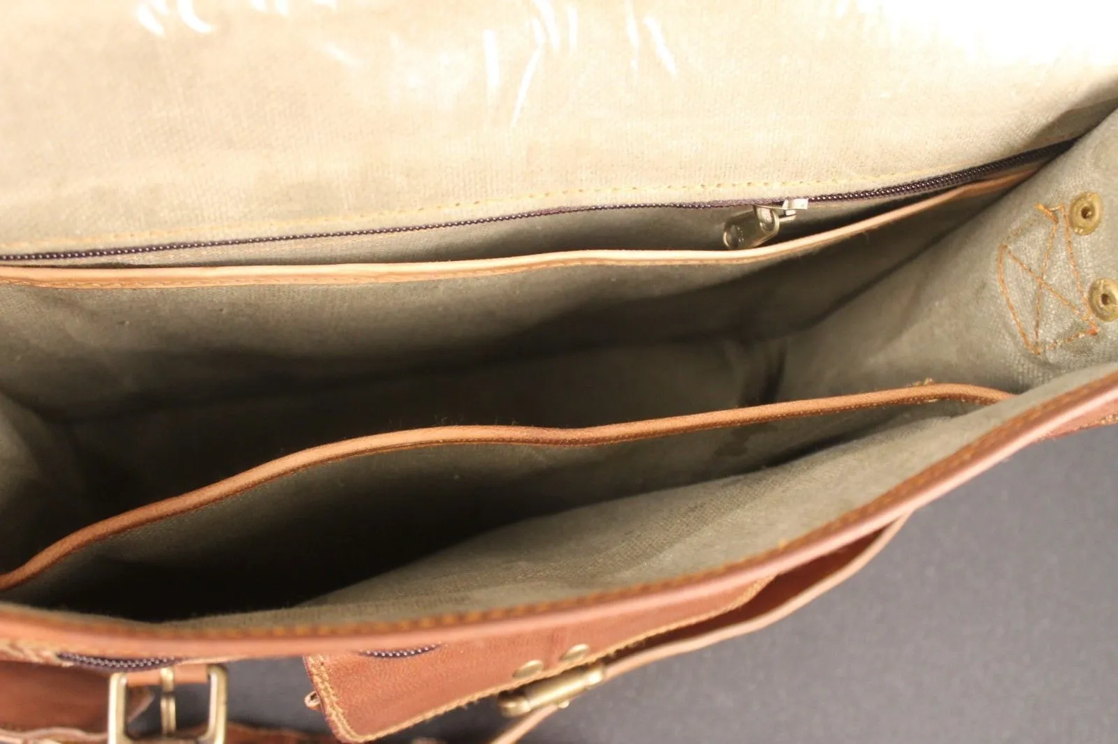 Office Work Leather Messenger Bag