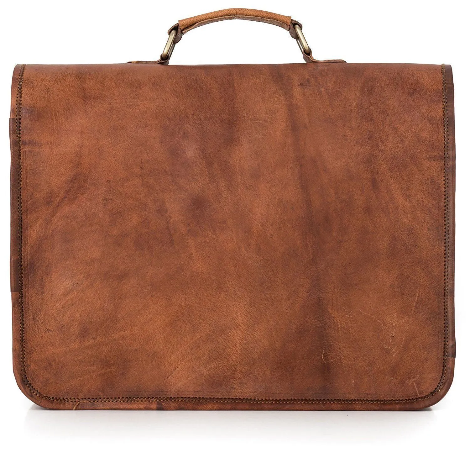 Office Work Leather Messenger Bag