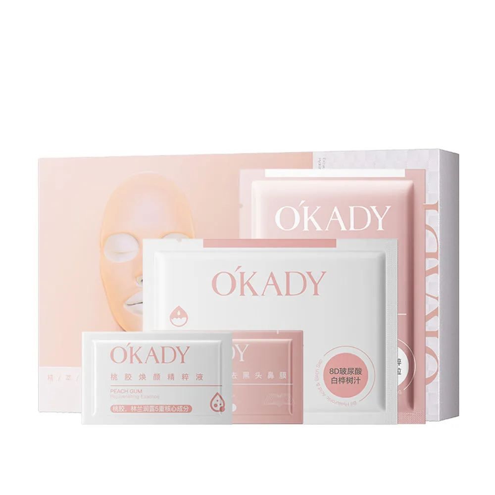 OKADY - Peachy Delight: The Soft and Sumptuous Wrap of Peach Gum Mask