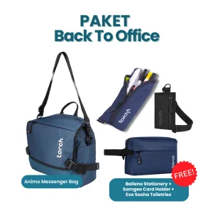 Paket Back To Office - Animo Messenger Bag   Balleno Stationery    Samgeo Card Holder    Evo Seoha Toiletries