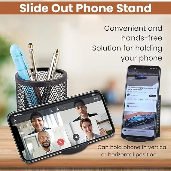 Personalized Pen Stand With Mobile Stand