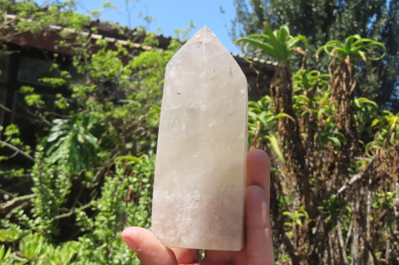 Polished Partially Quartz Crystals x 2 From Angola