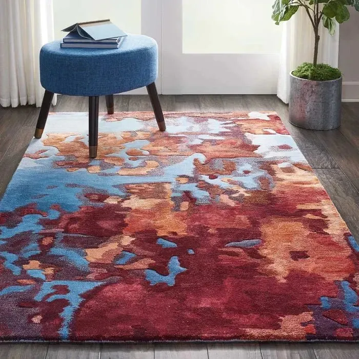 Prismatic PRS13 Blue Flame Rug