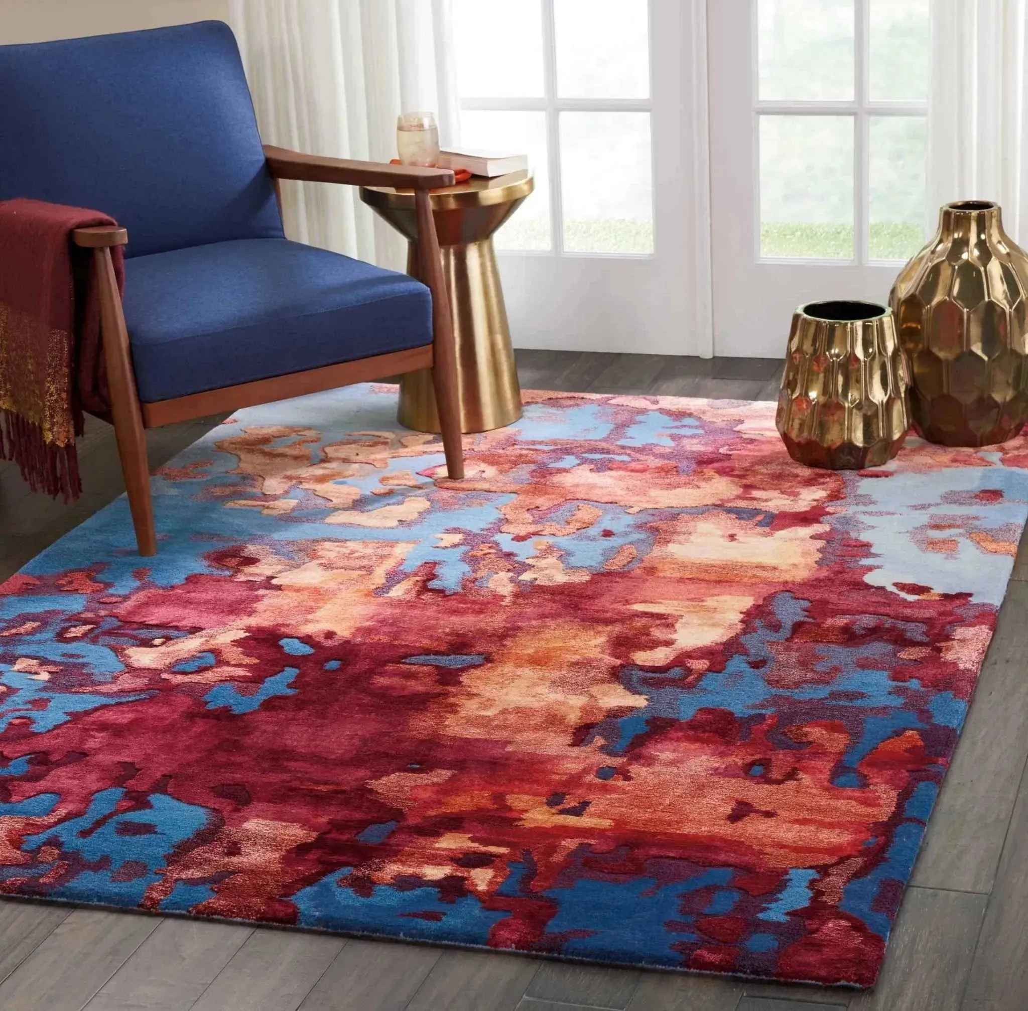 Prismatic PRS13 Blue Flame Rug