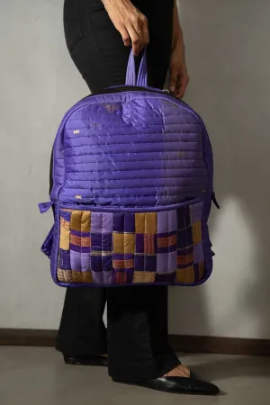 Purple Godhadi Patchwork Silk Bag