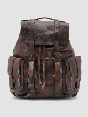 RARE 27 - Brown Leather Backpack