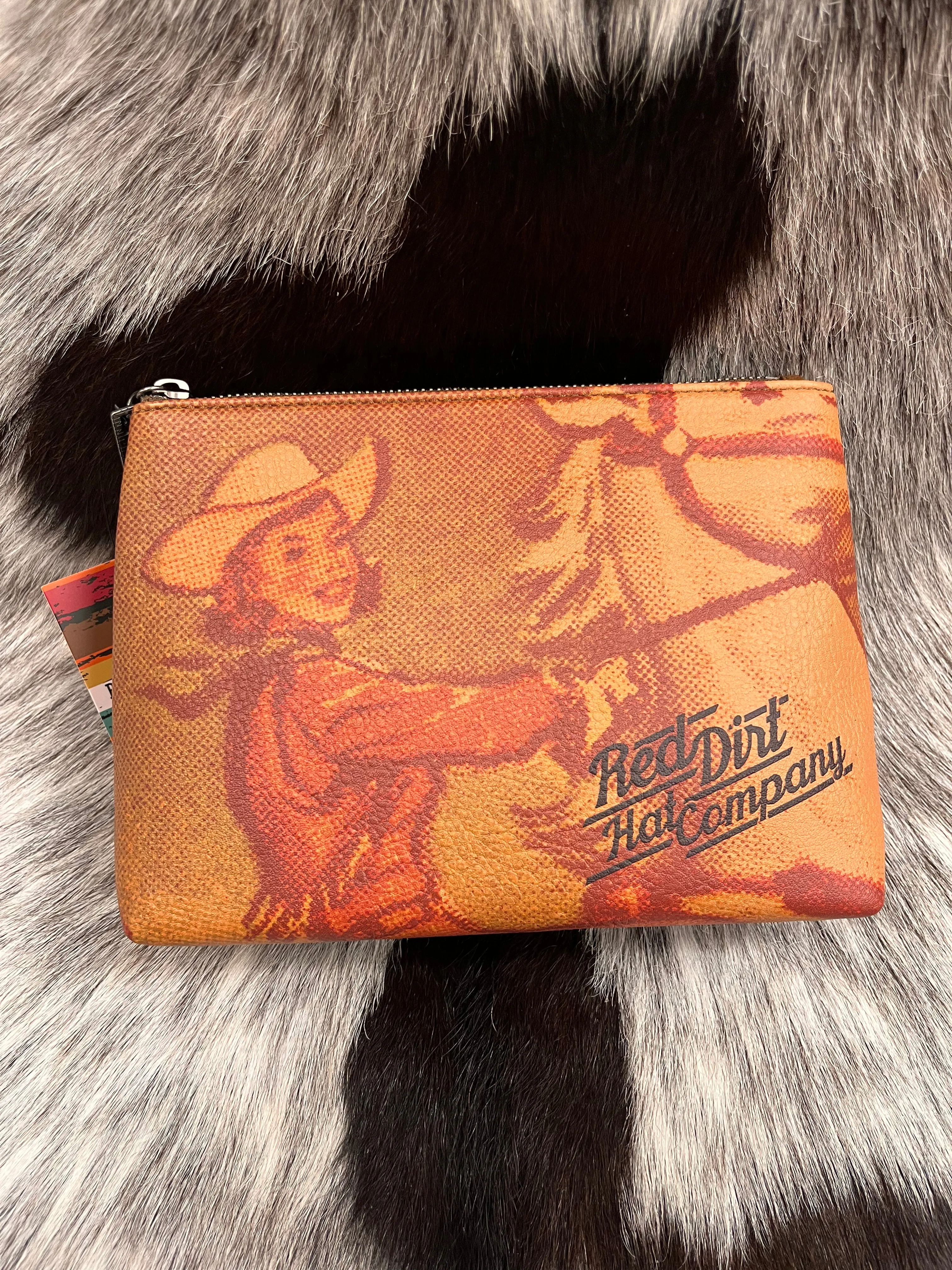 Red Dirt Hat Co. Vintage Cowgirl Cosmetic Pouch Makeup Case 24099946