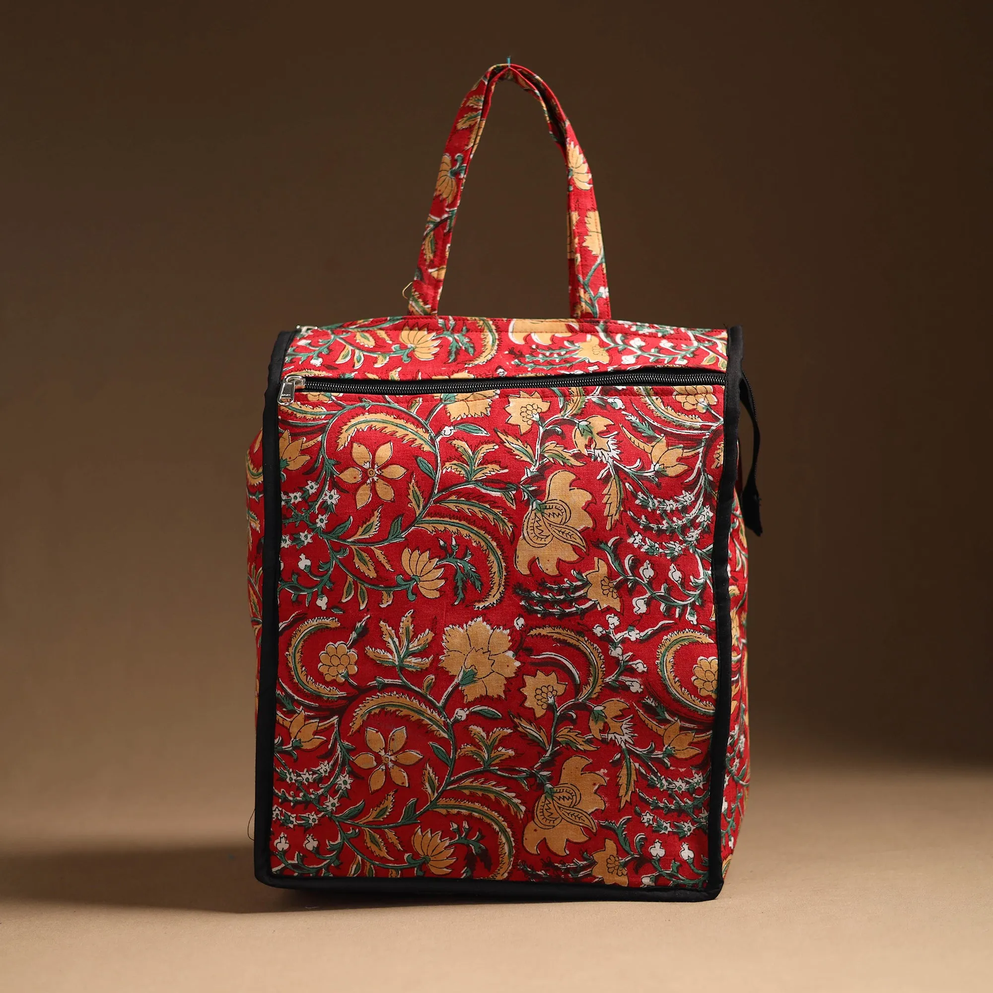 Red - Handcrafted Cotton Shopping Bag 22