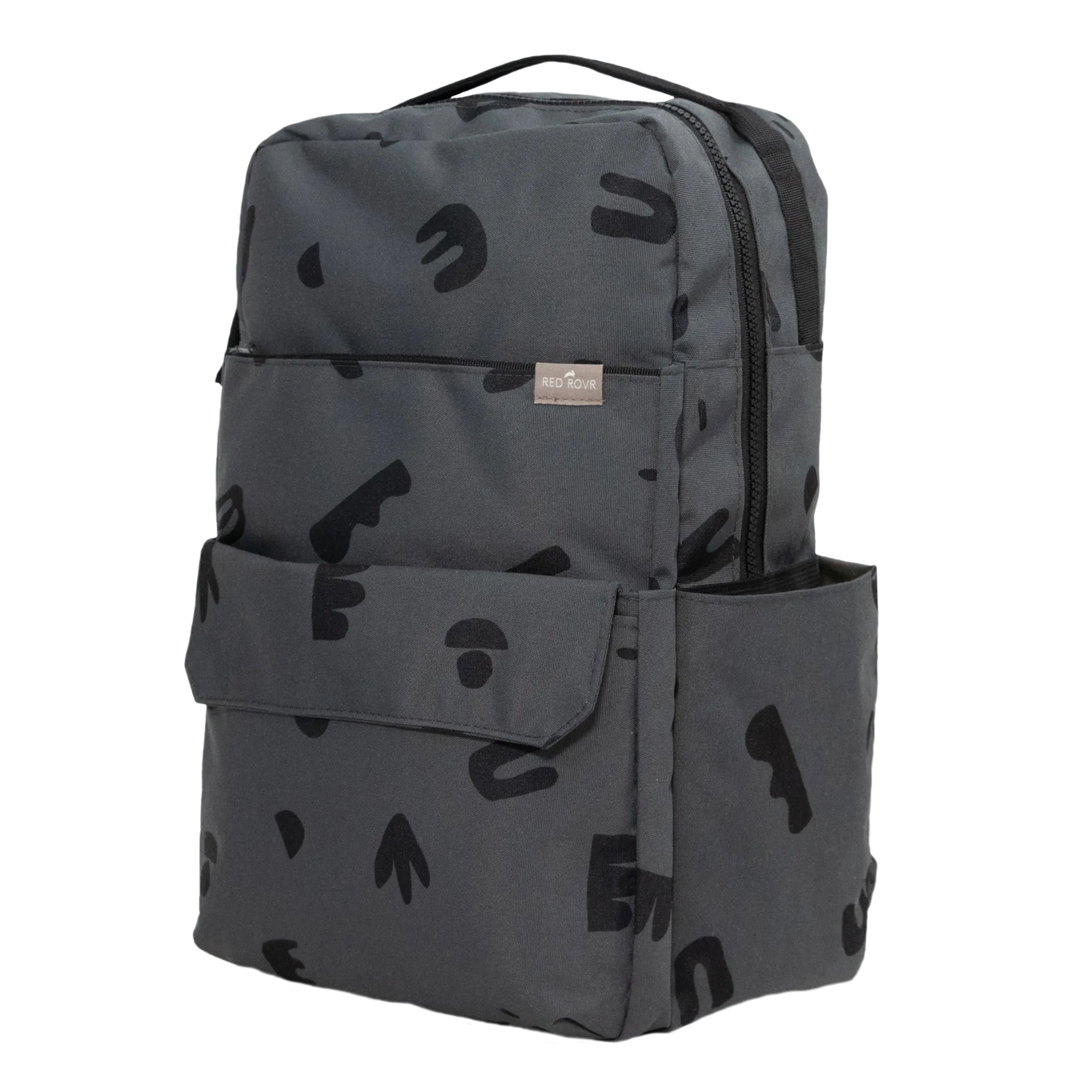 Red Rovr Roo Backpack - Charcoal Doodle