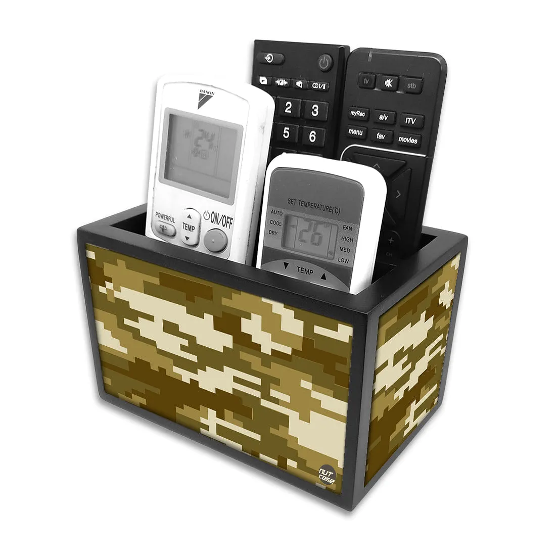 Remote Control Stand Holder Organizer For TV / AC Remotes -  Camo