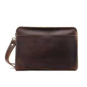 Retro Elite Leather Clutch