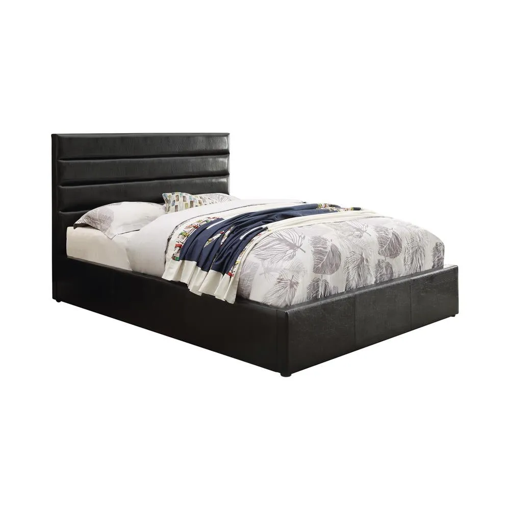 Riverbend Upholstered Storage Bed Black