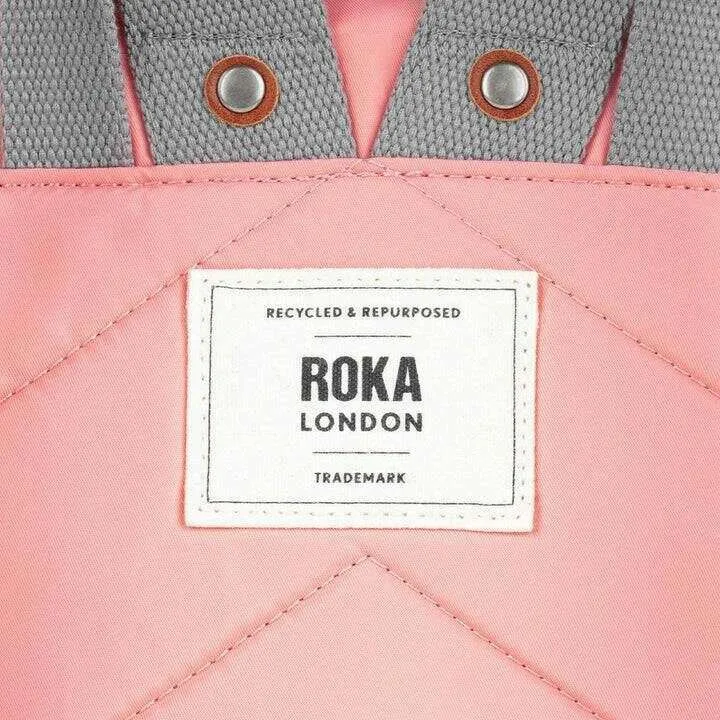 Roka Bantry B Small Recycled Nylon Backpack - Punch Pink