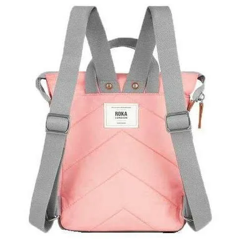 Roka Bantry B Small Recycled Nylon Backpack - Punch Pink