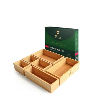 Royal Craft Wood Jewelry box organizer set of 5