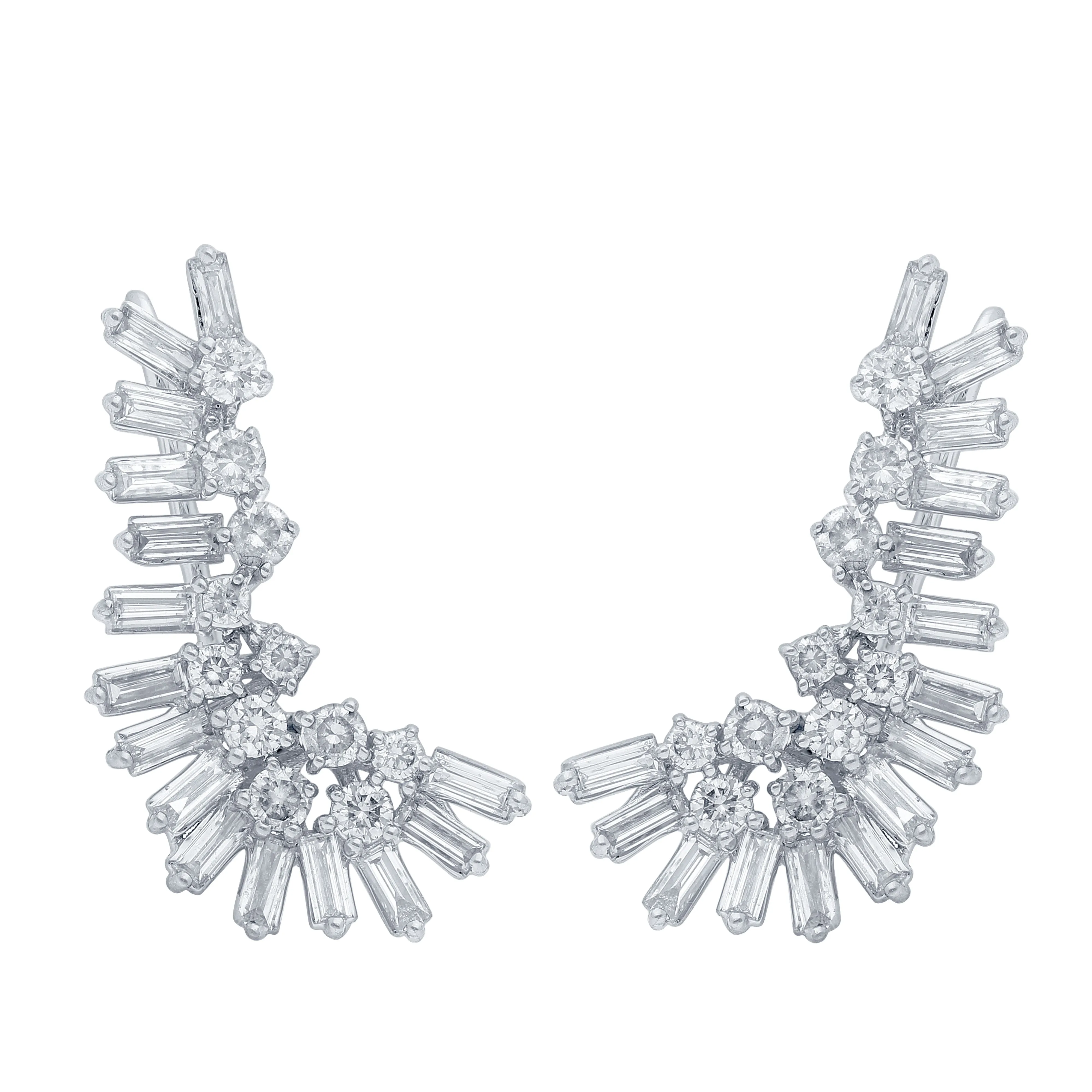 Scatter Waltz Icicle Diamond Earrings