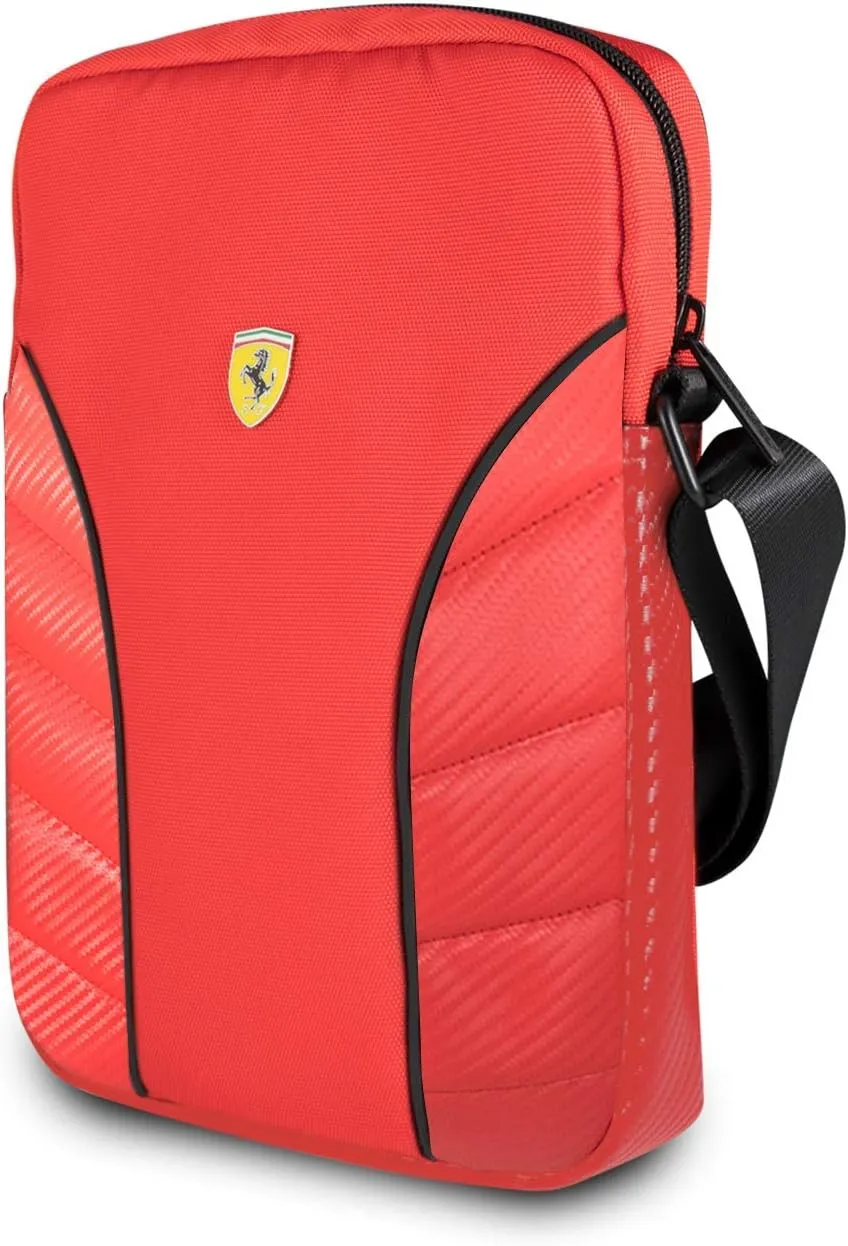 Scuderia Ferrari F1™ Tablet up to 10" Bag Carbon Fibre Effect - Accessories - Red