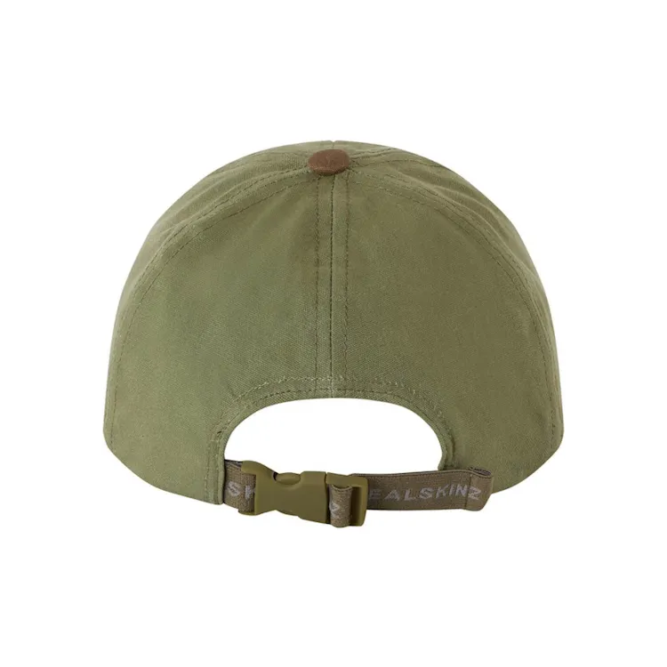 Sealskinz Marham Waterproof Waxed Canvas Foldable Cap - Olive/Brown