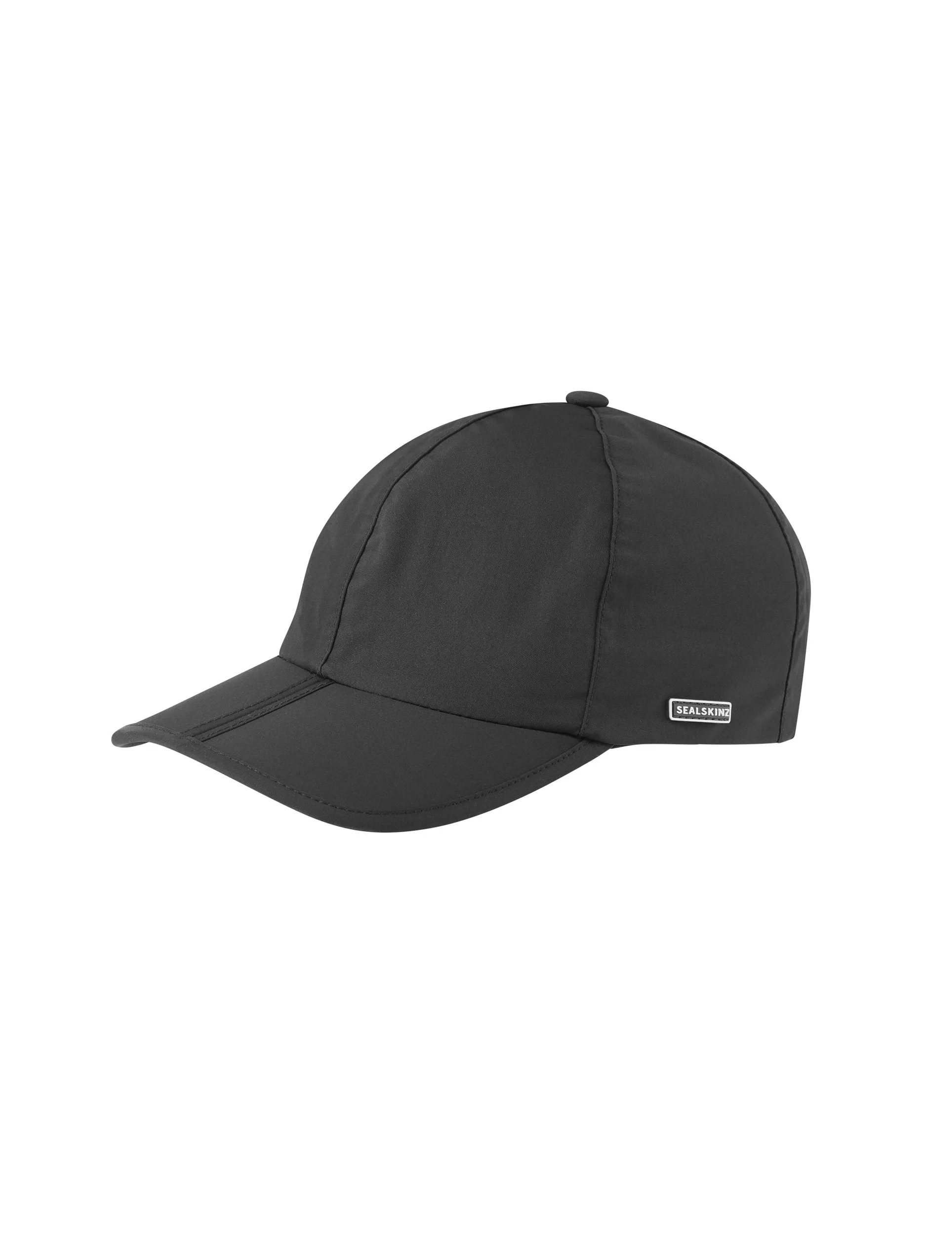 Sealskinz Waterproof Salle Foldable Peak Cap in Black AW24