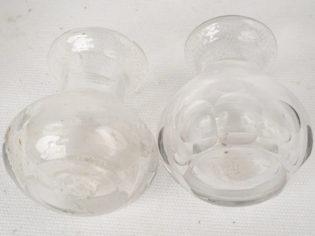 Set of Four Late 19th-Century Blown Glass Absinthe Topettes 3¼"