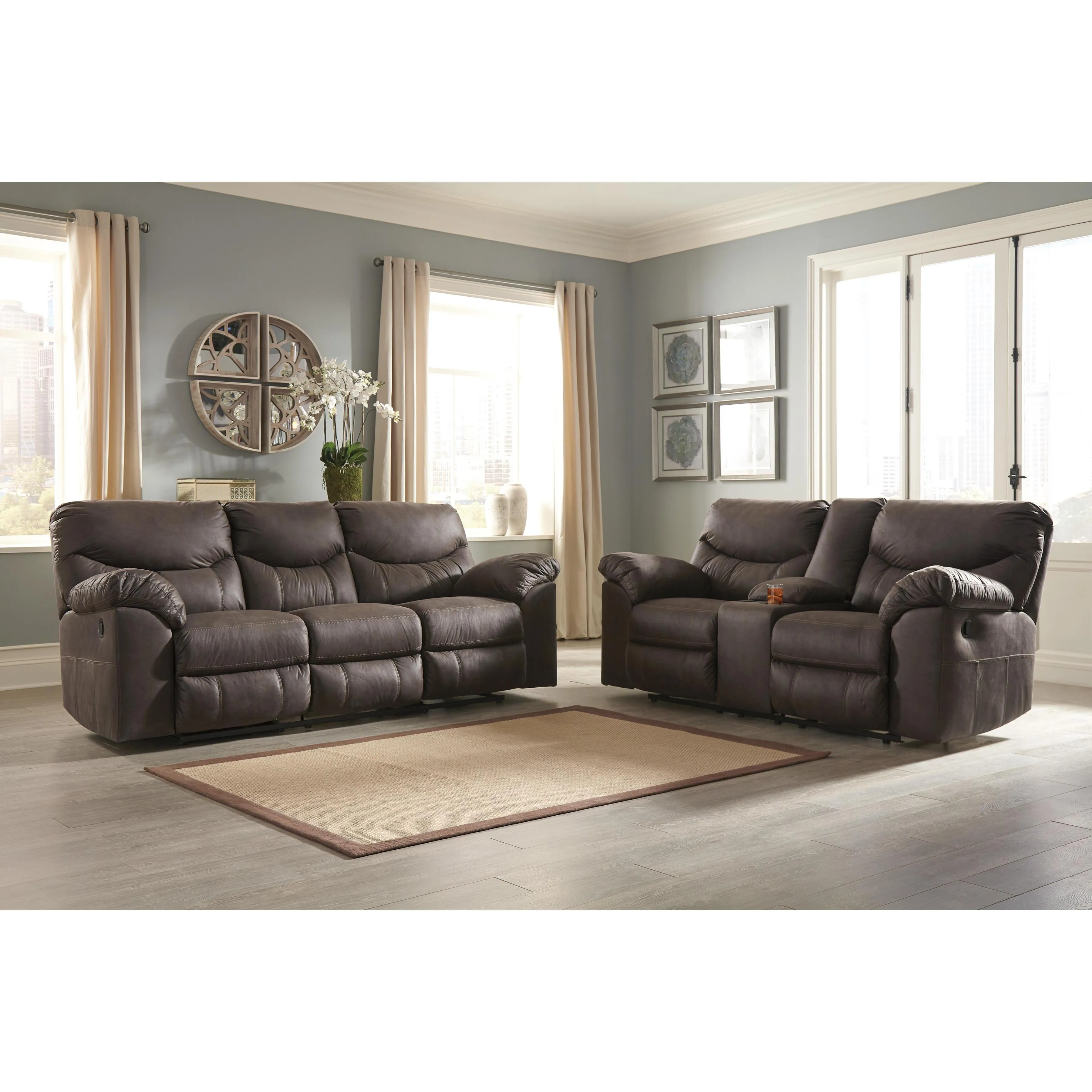 Signature Design by Ashley Boxberg 33803U1 2 pc Reclining Living Room Set