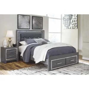 Signature Design by Ashley Lodanna Queen Upholstered Panel Bed with Storage B214-57/B214-54S/B214-95/B100-13