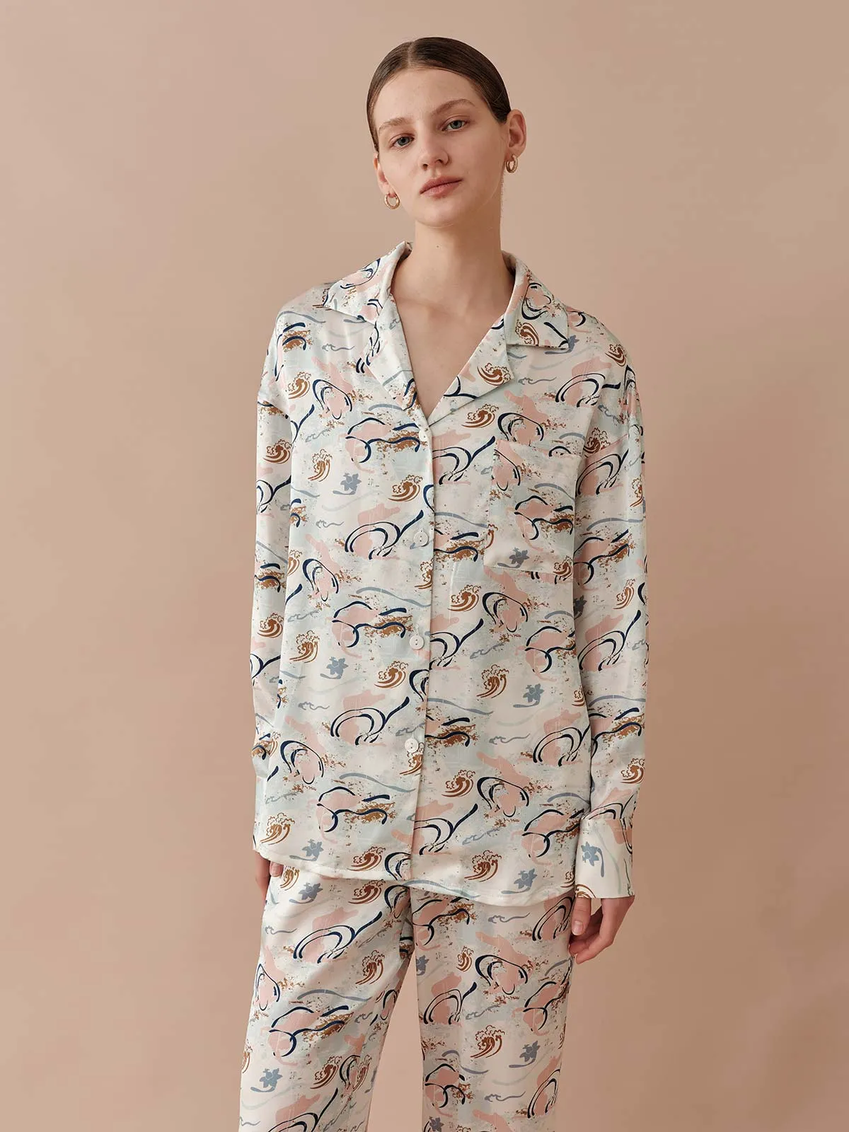 SILKINC Dunhuang Flying Sky Long Pajama Set